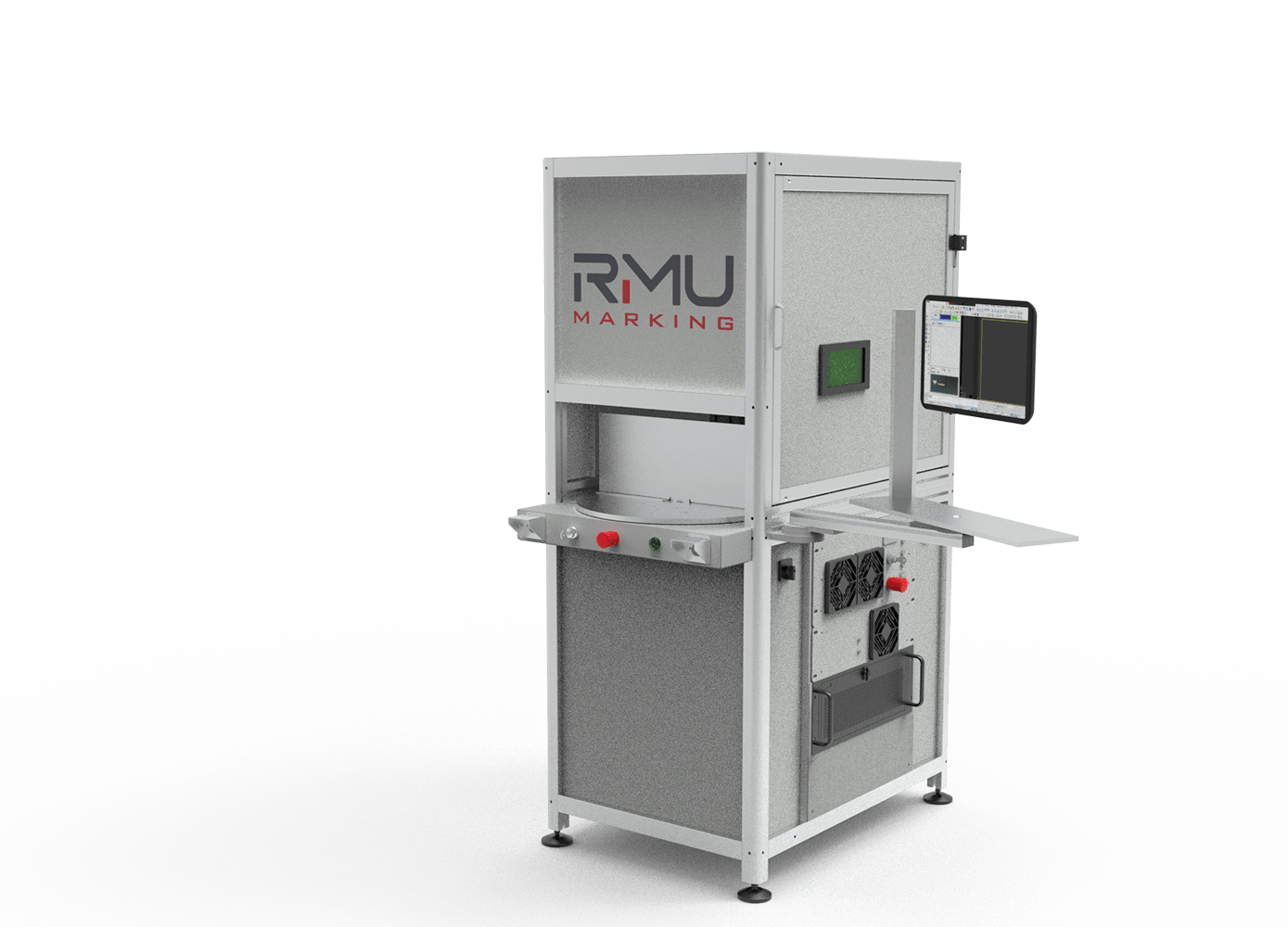 Macchina laser Modula Evo rotante.